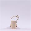 Wonders Vilma Slingback Block Heel - Beige Patent